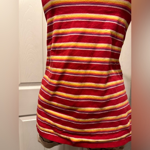 Vintage 90s Old Navy Cotton Retro Style Stripe Halter Top - Picture 4 of 9